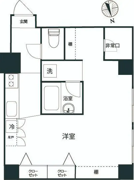 カテリーナ御苑 5階階 間取り