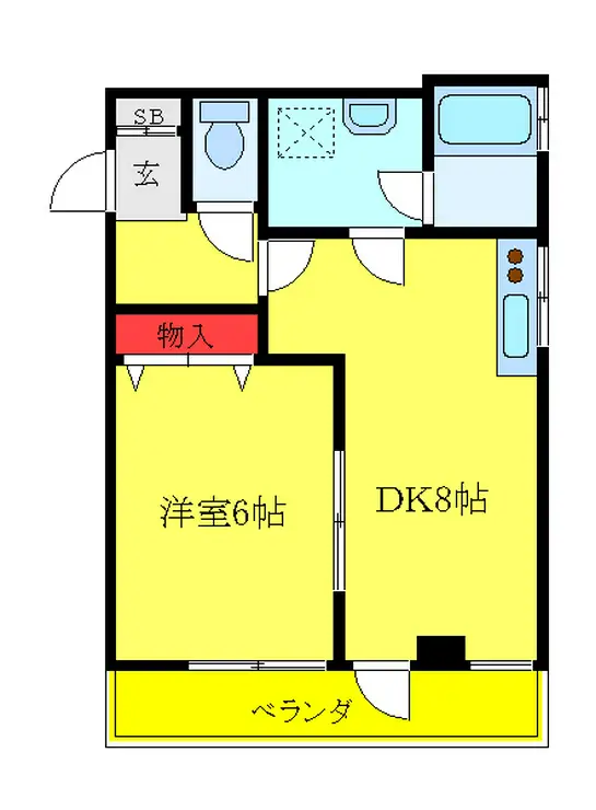 サンセット90 4階階 間取り