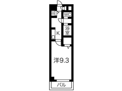 アビタシオンサクラ(1K/4階)の間取り写真