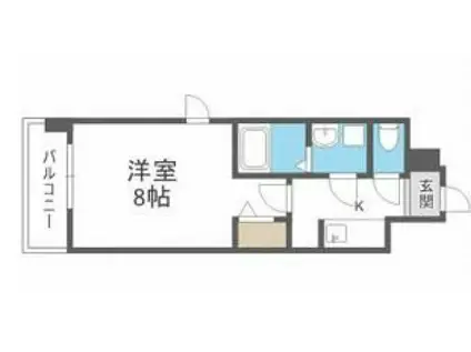 S-RESIDENCE大橋FLUSS(1K/10階)の間取り写真