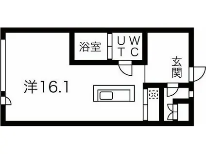 コレクション名駅III(ワンルーム/5階)の間取り写真