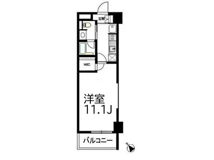 COMODO鶴見中央(1K/4階)の間取り写真