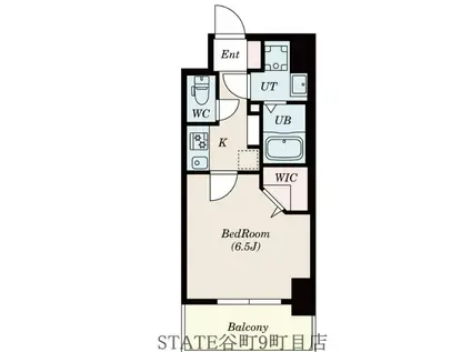 LA DOUCEUR谷町(1K/14階)の間取り写真