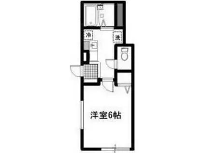 ミカンハウス(1K/1階)の間取り写真