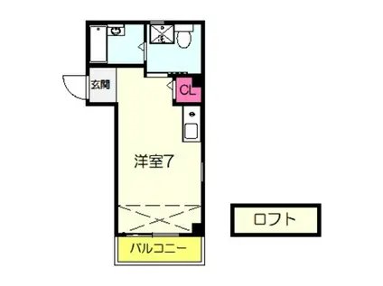 エヌエムトレーズ(ワンルーム/3階)の間取り写真