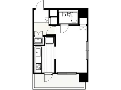 GSハイム麻布十番東山(1K/6階)の間取り写真