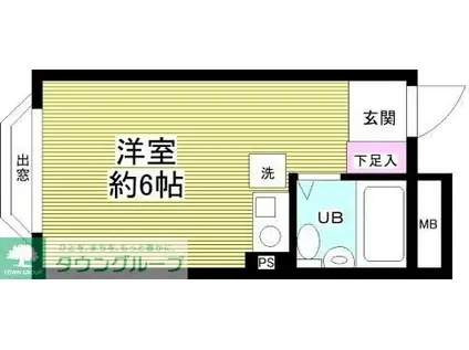 プラスム朝霞台(ワンルーム/3階)の間取り写真