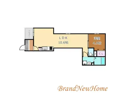 アネックス七道(1LDK/2階)の間取り写真