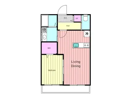 プレミアムハイムメゾン佐藤(1LDK/3階)の間取り写真