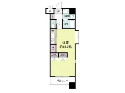 グランパーク天神A棟(ワンルーム/3階)の間取り写真