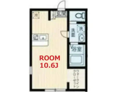 ラフィーネ上大岡IIA棟(ワンルーム/2階)の間取り写真