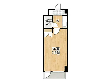 エクセレント中道(1K/9階)の間取り写真