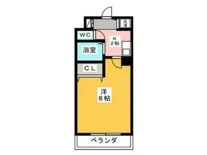 LUMINOUS TSURUMAKOEN(1K/3階)の間取り写真