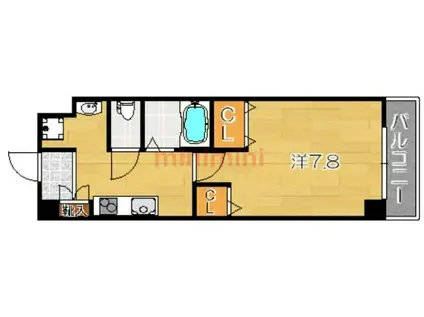 サニープレイスMJ(1K/1階)の間取り写真