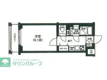 ルフレ プレミアム上北沢(1K/3階)の間取り写真