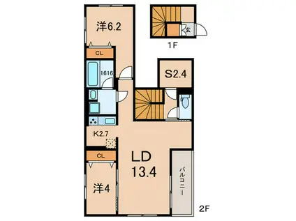 ヤンシフォーグマル(2SLDK/1階)の間取り写真