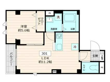  DECORA MORISHITA(1LDK/3階)の間取り写真