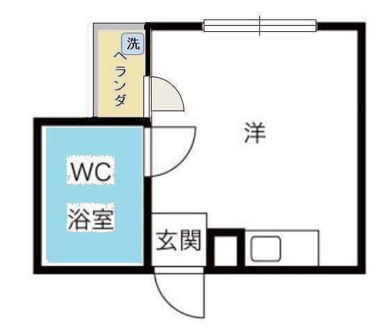 RIORA13(ワンルーム/4階)の間取り写真