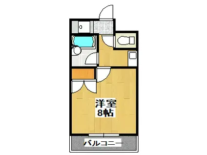 オアシス羽倉崎(1K/3階)の間取り写真