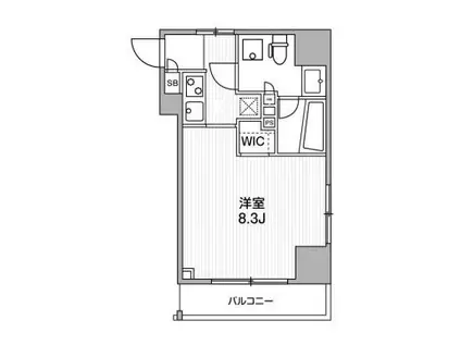 ALTERNA銀座 オルタナ銀座(1K/11階)の間取り写真