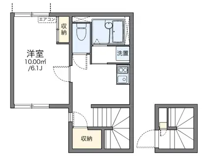 レオネクストオレンジ(1K/2階)の間取り写真
