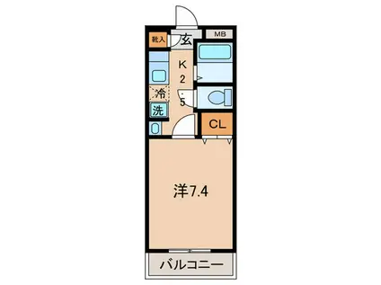 APPLAUD日吉(1K/1階)の間取り写真