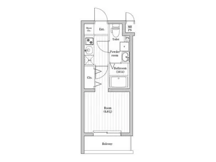 SPコート菊名サウス(1K/1階)の間取り写真