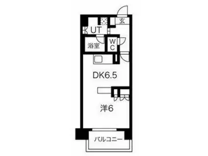 スパシエルクス西川口(1DK/4階)の間取り写真
