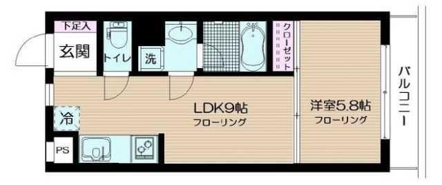 ルモンピエール新大塚(1LDK/3階)の間取り写真