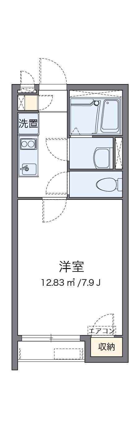 クレイノ夢(1K/1階)の間取り写真