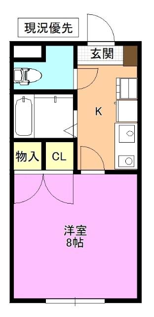 ラフォーレ本郷館(1K/1階)の間取り写真
