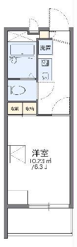 レオパレスMARUKA2(1K/2階)の間取り写真
