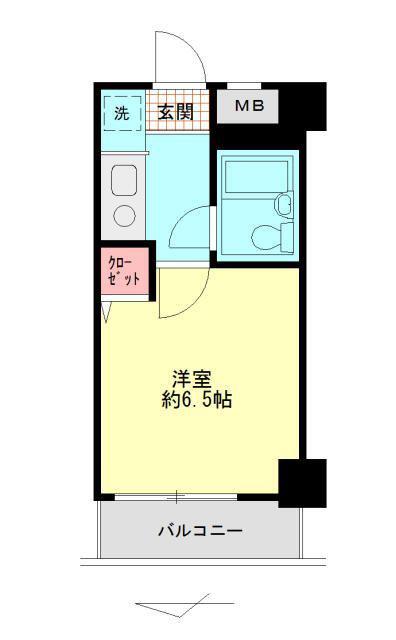 ライオンズマンション両国第8(1K/4階)の間取り写真