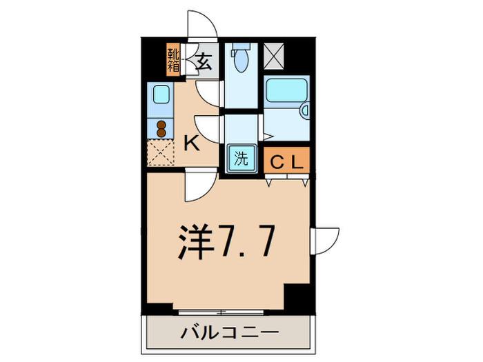 アーデン駒沢大学(1K/12階)の間取り写真