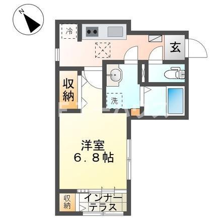 PETIT CHOU(1K/1階)の間取り写真