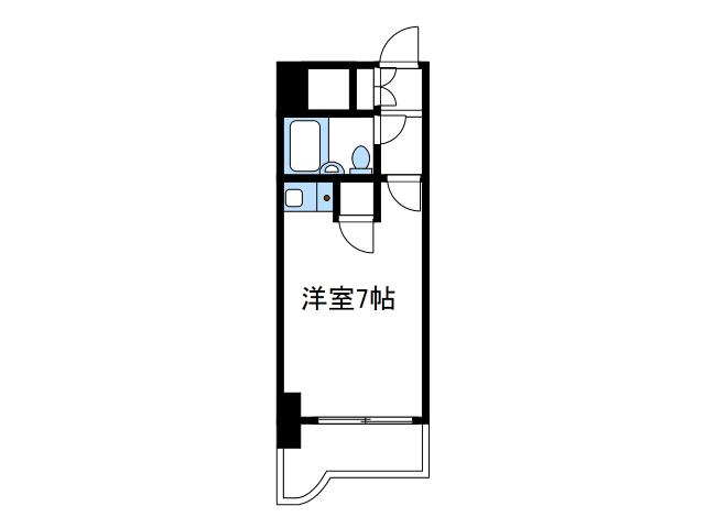 ライオンズプラザ海老名(ワンルーム/2階)の間取り写真