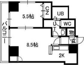セントポーリア カルーア(1LDK/4階)の間取り写真