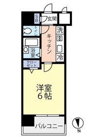 グランヴァン中野江古田(1K/7階)の間取り写真