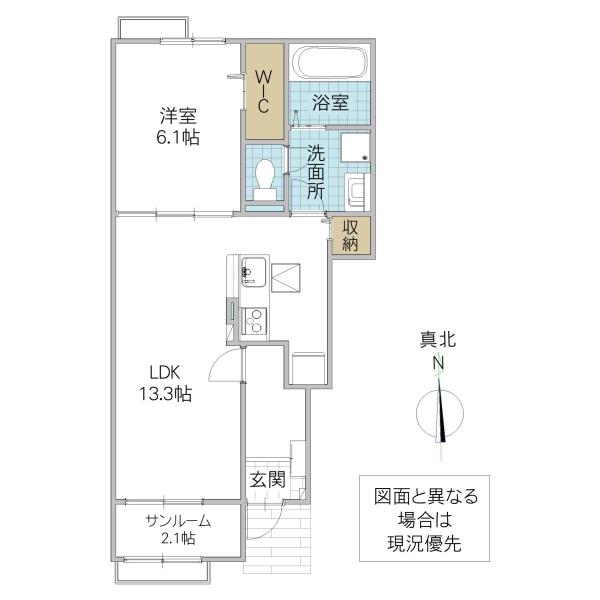 コンティニー(1LDK/1階)の間取り写真