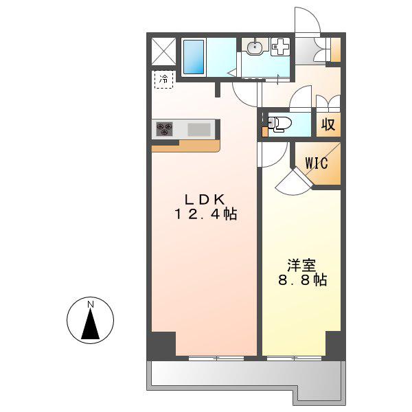 パークアクシス丸の内(1LDK/14階)の間取り写真