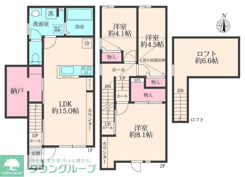 LUMIERE(3LDK/1階)の間取り写真