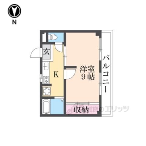 Mプラザ津田駅前7(1K/4階)の間取り写真