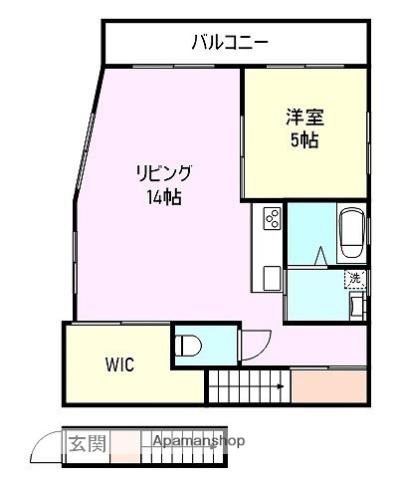 DSコート(1LDK/2階)の間取り写真