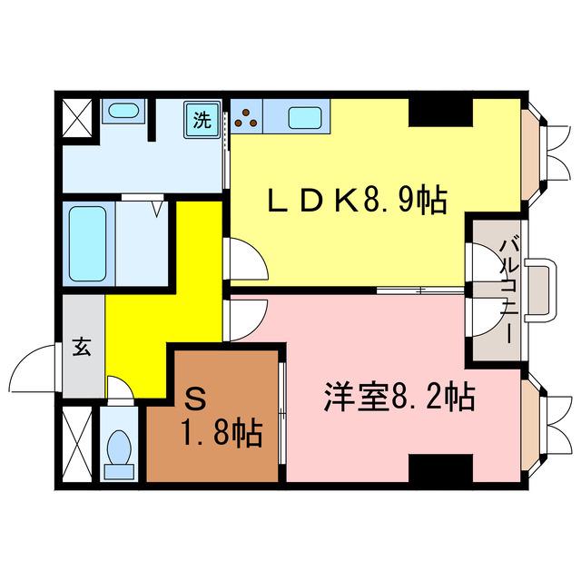 パークショア瀬田(1SLDK/3階)の間取り写真