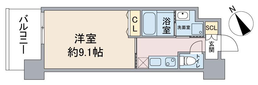 GOKISO TERRACE(1K/3階)の間取り写真