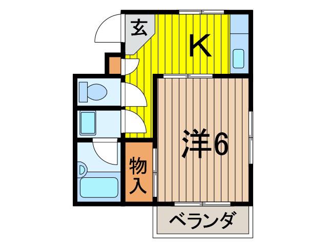 FRIEND VILLA 1(1K/2階)の間取り写真