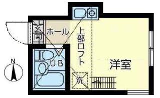 ユナイト小田栄ステルスアンポート(ワンルーム/2階)の間取り写真