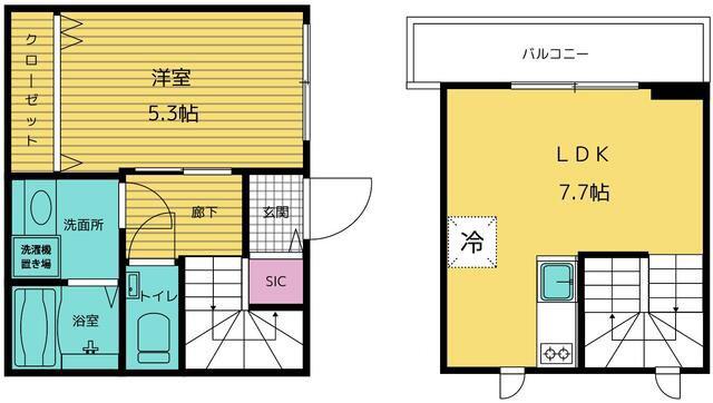 コートヤード表参道(1LDK/3階)の間取り写真