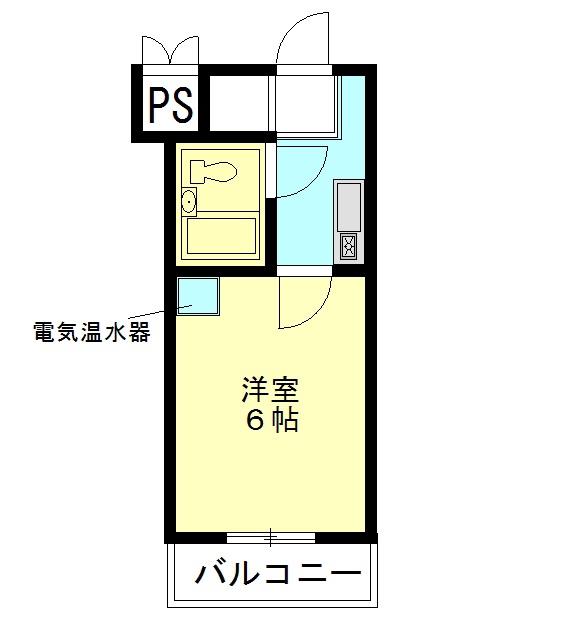リード岡崎248(1K/2階)の間取り写真