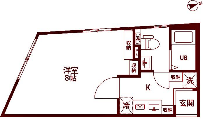 ZEST横浜レジデンス(1K/5階)の間取り写真